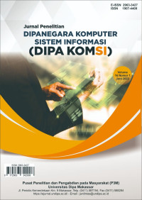 Jurnal Penelitian; Perancangan Aplikasi Manajemen Pemeliharaan Alat Bongkar Muat Berbasis Web Pada PT. PELINDO (Persero) Regional 4 Cabang Makassar New Port