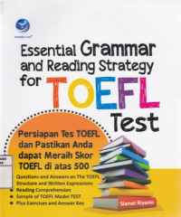Essential Grammar and Reading Strategy for TOEFL Test