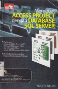 Membuat Access Project dengan database SQL Server