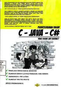 Pemrograman Dasar C - Java - C#; yang Susah Jadi Mudah
