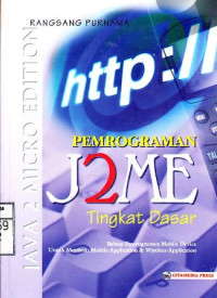 Pemrograman J2ME Tingkat Dasar