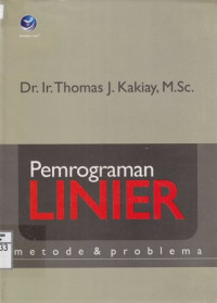 Pemrograman Linier; Metode dan Problema